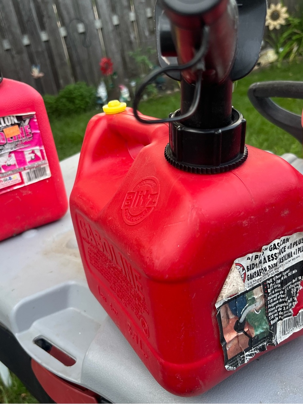 Three gas containers $10.00 or $5.00 each - Picture 2 of 3
